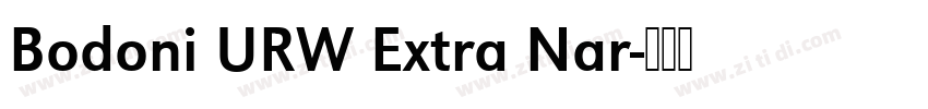 Bodoni URW Extra Nar字体转换